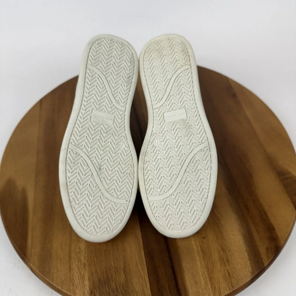 New Womens Valentino Sofia Vlogo White Pink Leather Low Sneakers Size 7.5 M NWOB